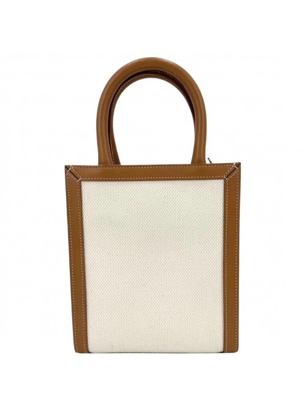 Celine 2-Way Mini Vertical Crossbody Ivory Brown